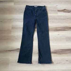 Madewell Dark Gray High-Waisted Jeans, Size 28T